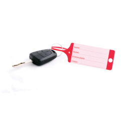 Sleutellabel plastic, ROOD