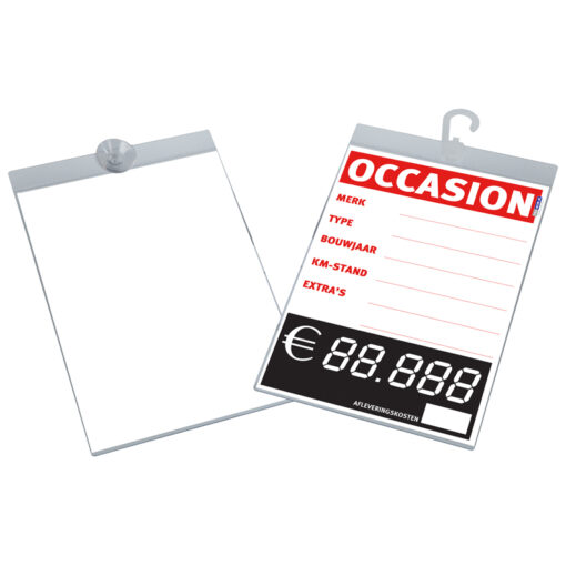 Prijskaarthouder Combi, verticaal