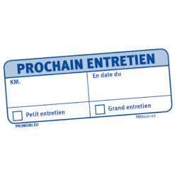 Werkplaatsetiket ONDERHOUDSBEURT (FR)