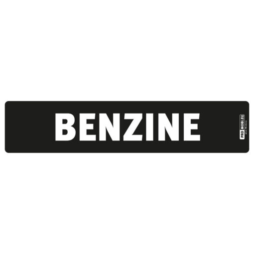 Kentekenplaat BENZINE