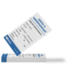 Universeel onderhoudskaartje