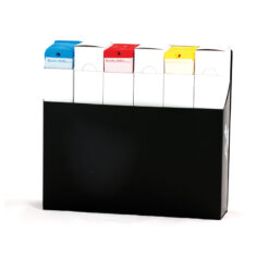 Sleutellabel plastic, set van 6 in handige box