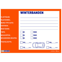 Insteekkaarten voor bandenlabel