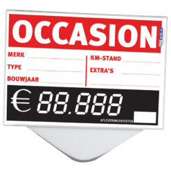 Prijskaarthouder, horizontaal