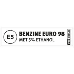 Brandstofsticker E5 - EURO98