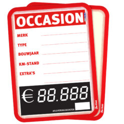 Prijskaarthouder magneet Luxe, ROOD