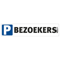 Kentekenplaat [P] BEZOEKERS