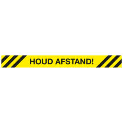 Houd afstand vloersticker