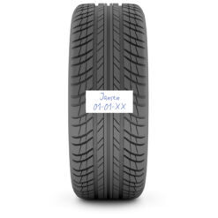 Blanco bandenetiket per 500 stuks op rol inclusief balpen.