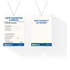 Onderhoudskaartje met touwtje (FR)