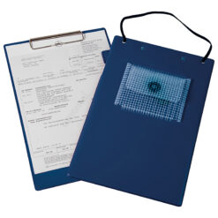 Werkorderhoes met papierklem, BLAUW